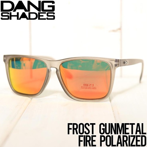 偏光サングラス DANG SHADES ダンシェイディーズ RECOIL POLARIZED SUNGLASSES Frost Gunmetal X Fire Polarized
