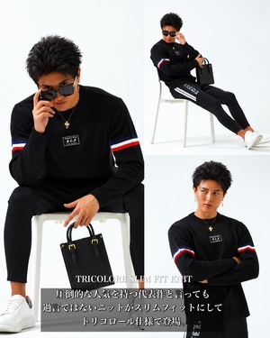 TRICOLORE SLIM FIT KNIT【BS26031】