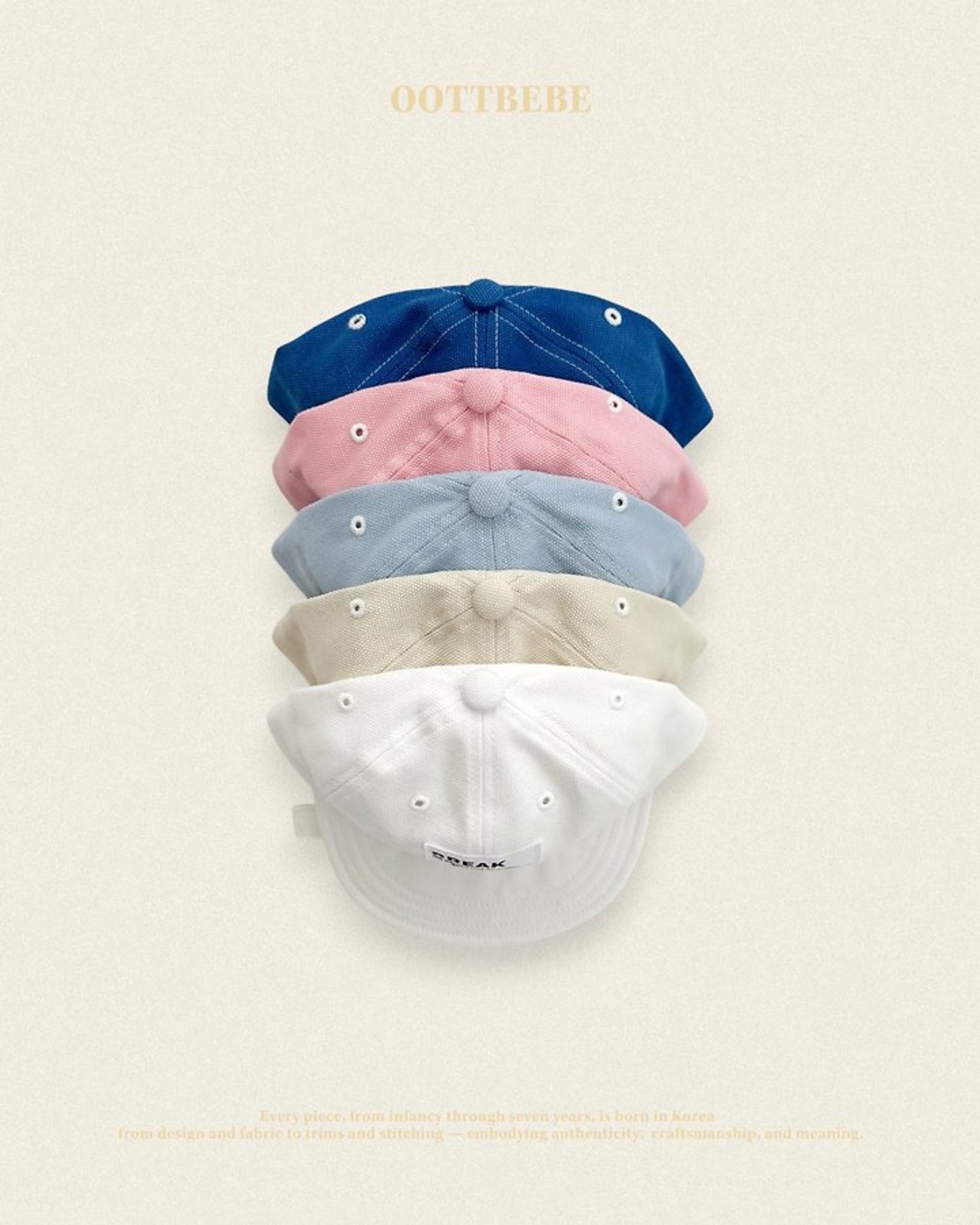 [oottbebe] Bear Stitch Cap / [오뜨베베] 베어스티치캡