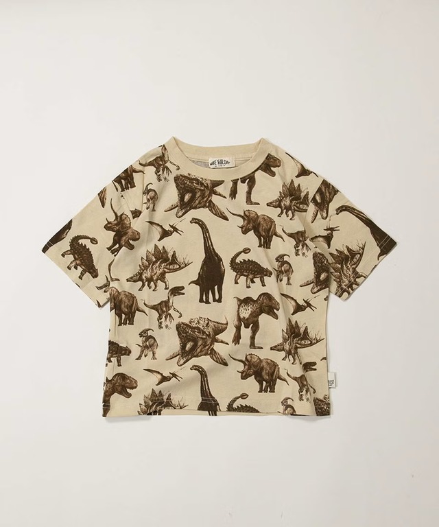 リアルダイナソー総柄半袖Tシャツ■80～130cm◾️