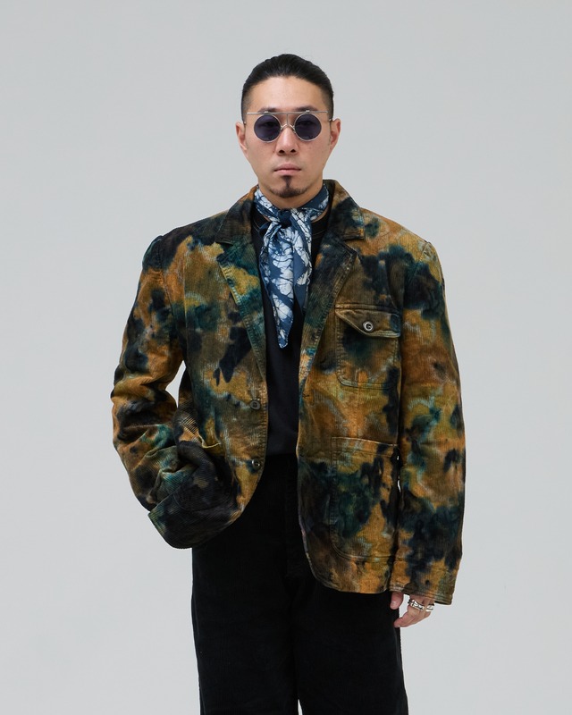 【TOWN Collection】タイダイコーデュロイテイラードジャケット Watertown