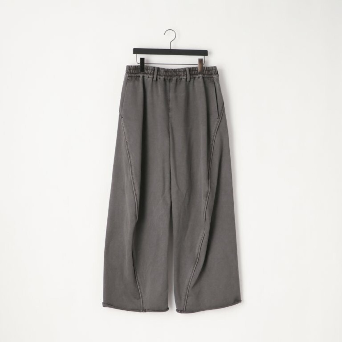 KANEMASA PHIL. 36G Fine Sweat Draping Easy Pants(CHARCOAL PIGMENT 