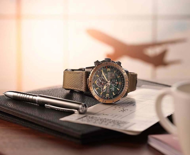 『数量限定』CITIZEN PRO MASTER シチズン プロマスター SKYシリーズ パイロットウォッチ 航空計算尺 エコドライブ メンズ腕時計 JY8074-11X
