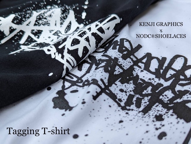 KENJI GRAPHICS×NODC®︎SHOELACES Tagging T-shirt