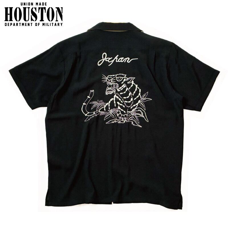 HOUSTON ヒューストン ボーリングシャツ レーヨンオープンカラーシャツ