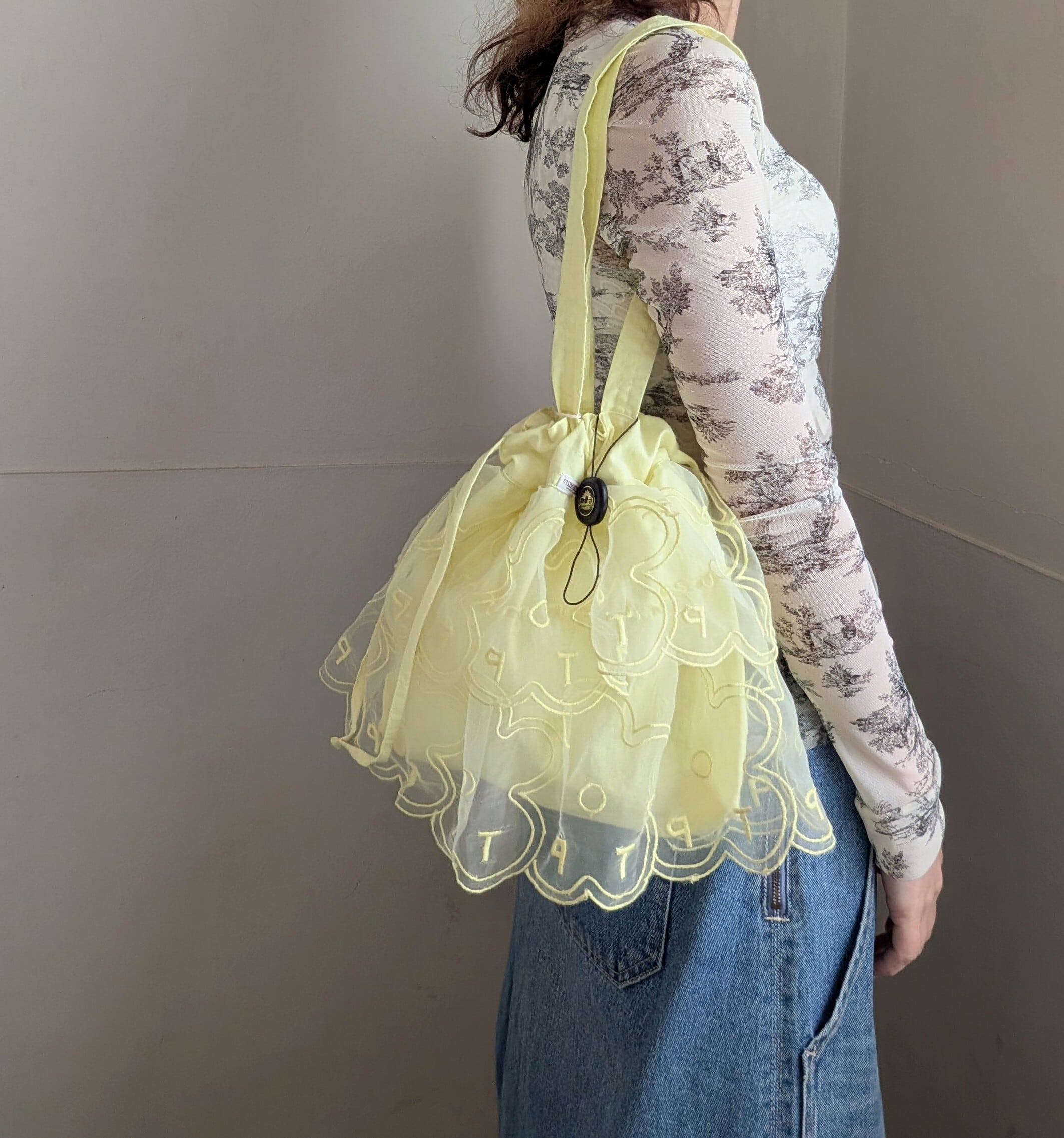 THEATRE PRODUCTS ］シアタープロダクツ / FLOWER ORGANDY TOTE BAG