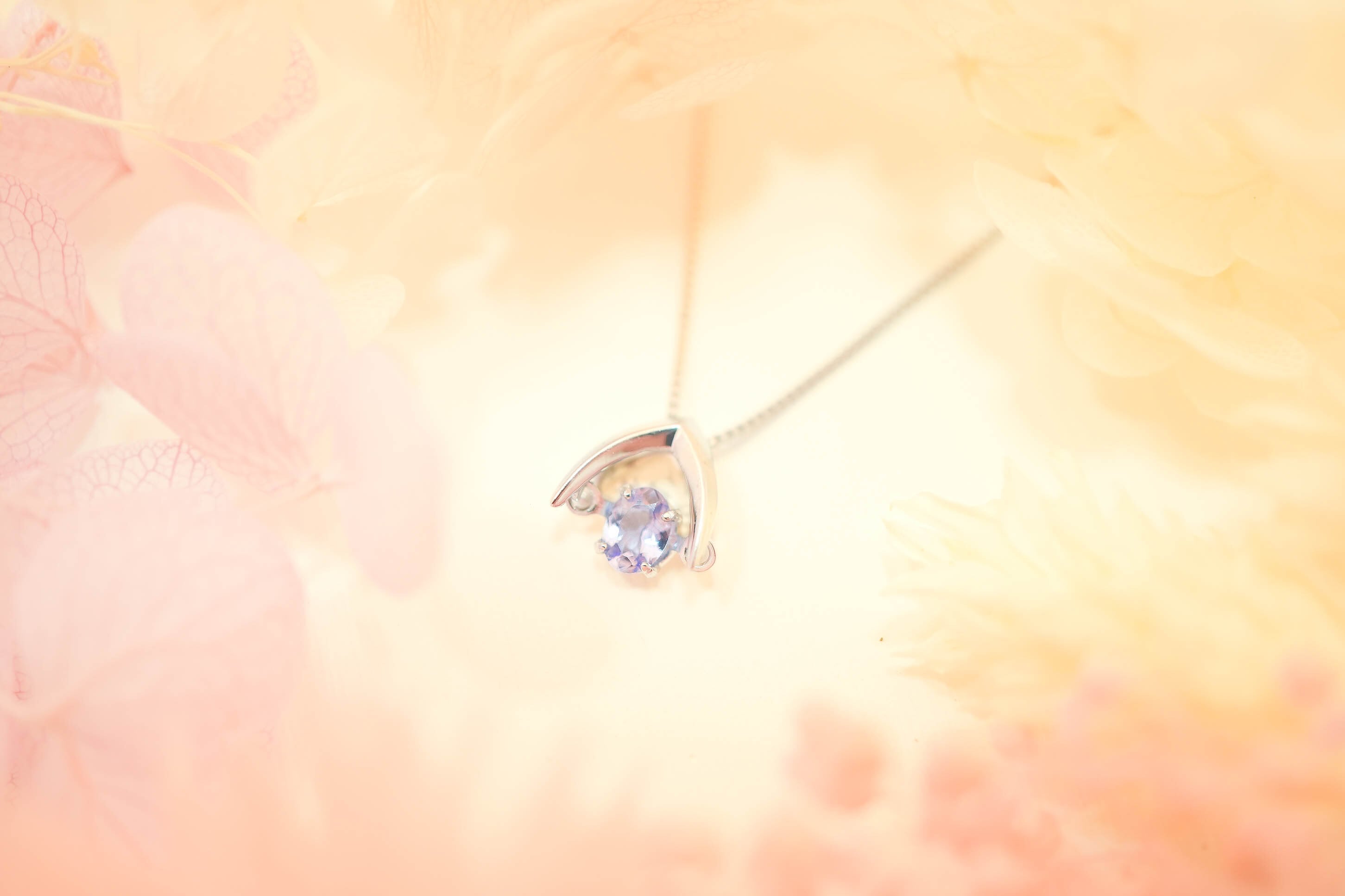 K18WG タンザナイト0.15ct ネックレス | Colore