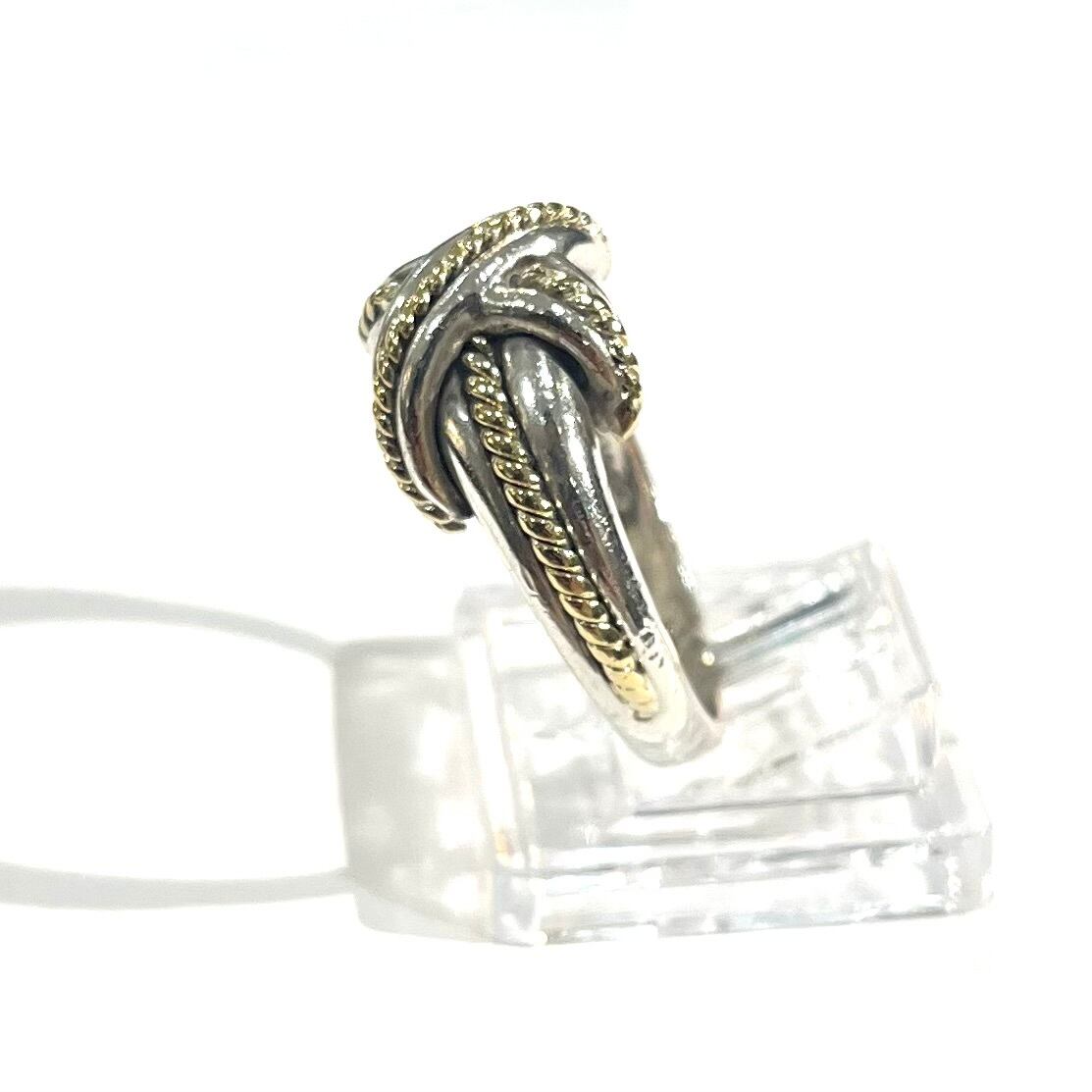 TIFFANY&CO.】【16号】2951 silver925× 18k コンビ シグネチャーリング