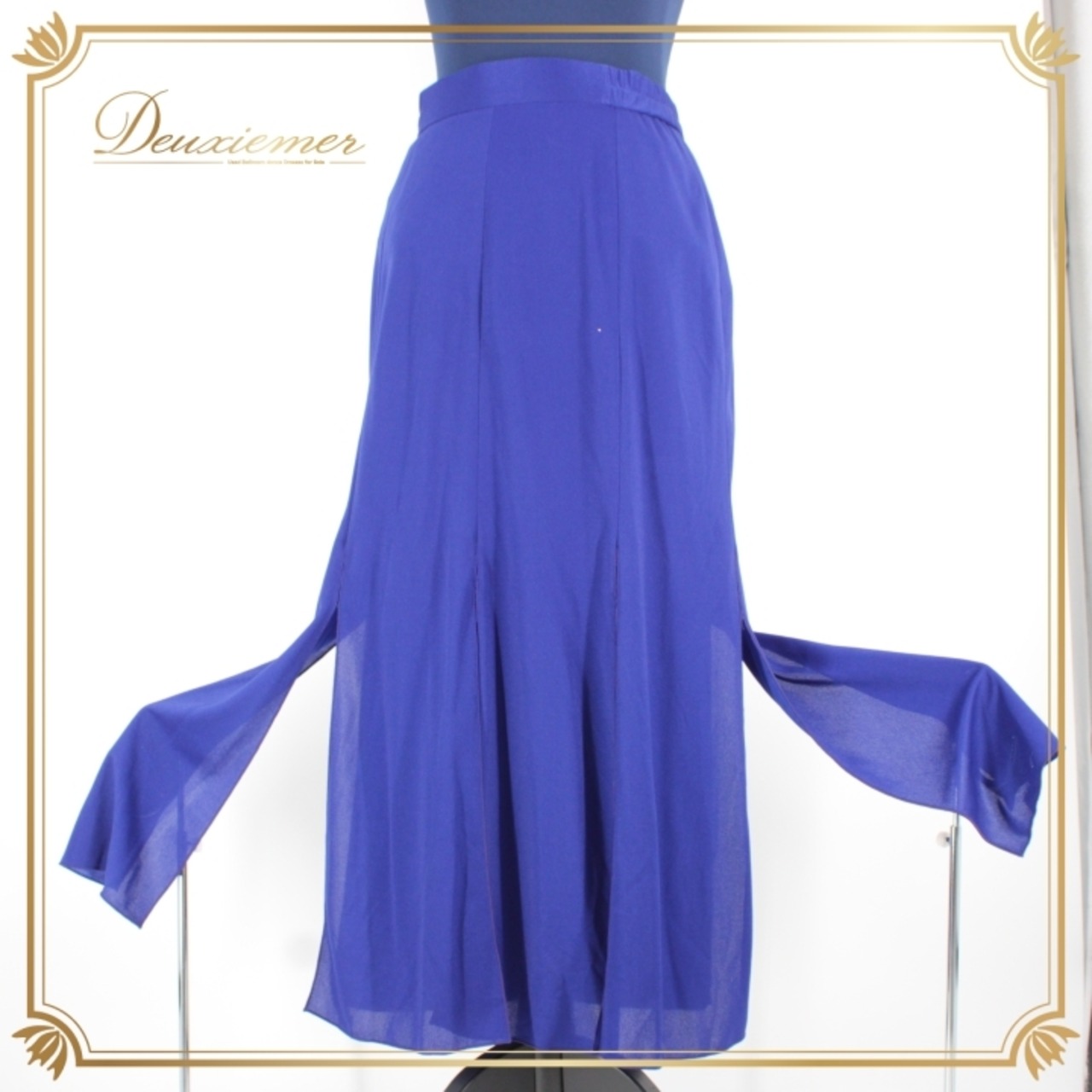 社交ダンス 衣装 スタンダード スカート レッスンウェア 女性用 オールシーズン パープル系 紫 SEKINE セキネ 無地 シンプル スリット スカート丈82.5cm スリット35.5cm ウエスト35cm~ ポリエステル製 伸縮性あり 日本製 ファスナー仕様 青みパープル 飽きの来ないデザイン