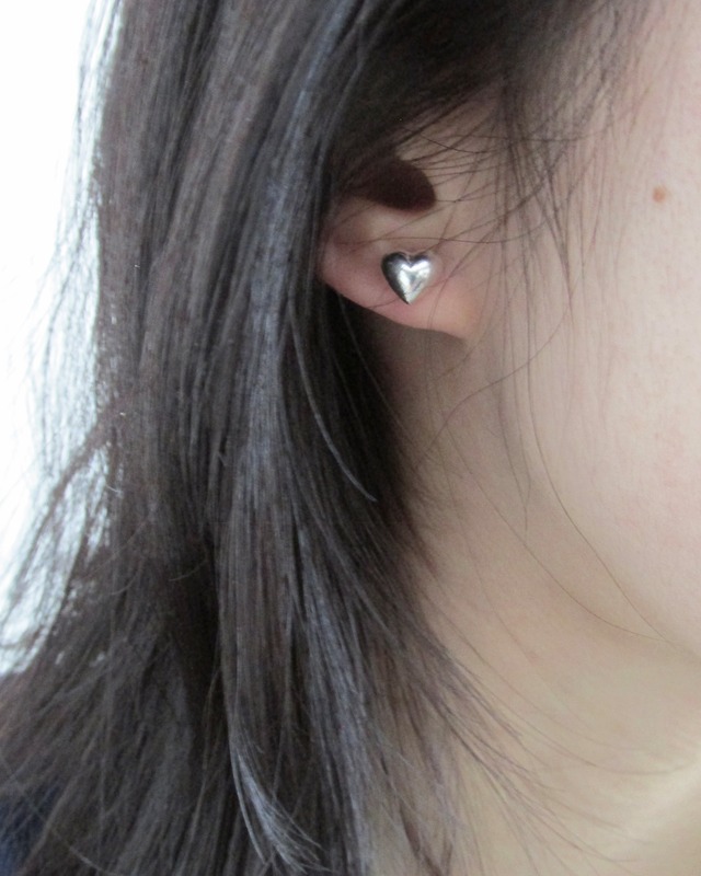 naturally heart pierce（silver925）