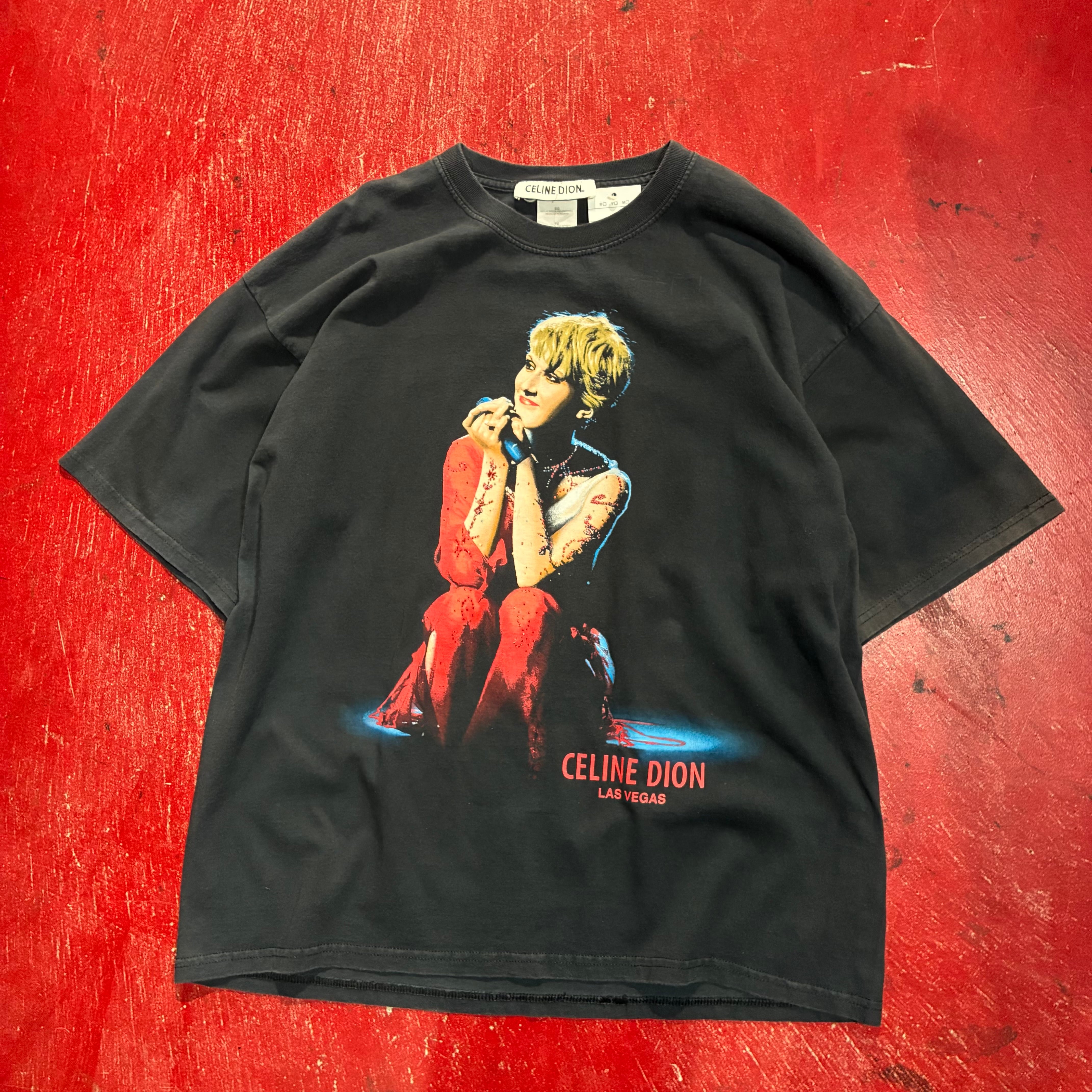 CELINE DION ミュージックTシャツ 黒 セリーヌディオン | 古着屋 the moon