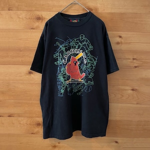 【JOSTENS】90s USA製 MLB セントルイス・カージナルス プリント Tシャツ Cardinals M US古着