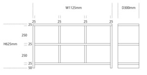 【「Kさま」専用】杉無垢材の多目的シェルフ（大）仕様変更品