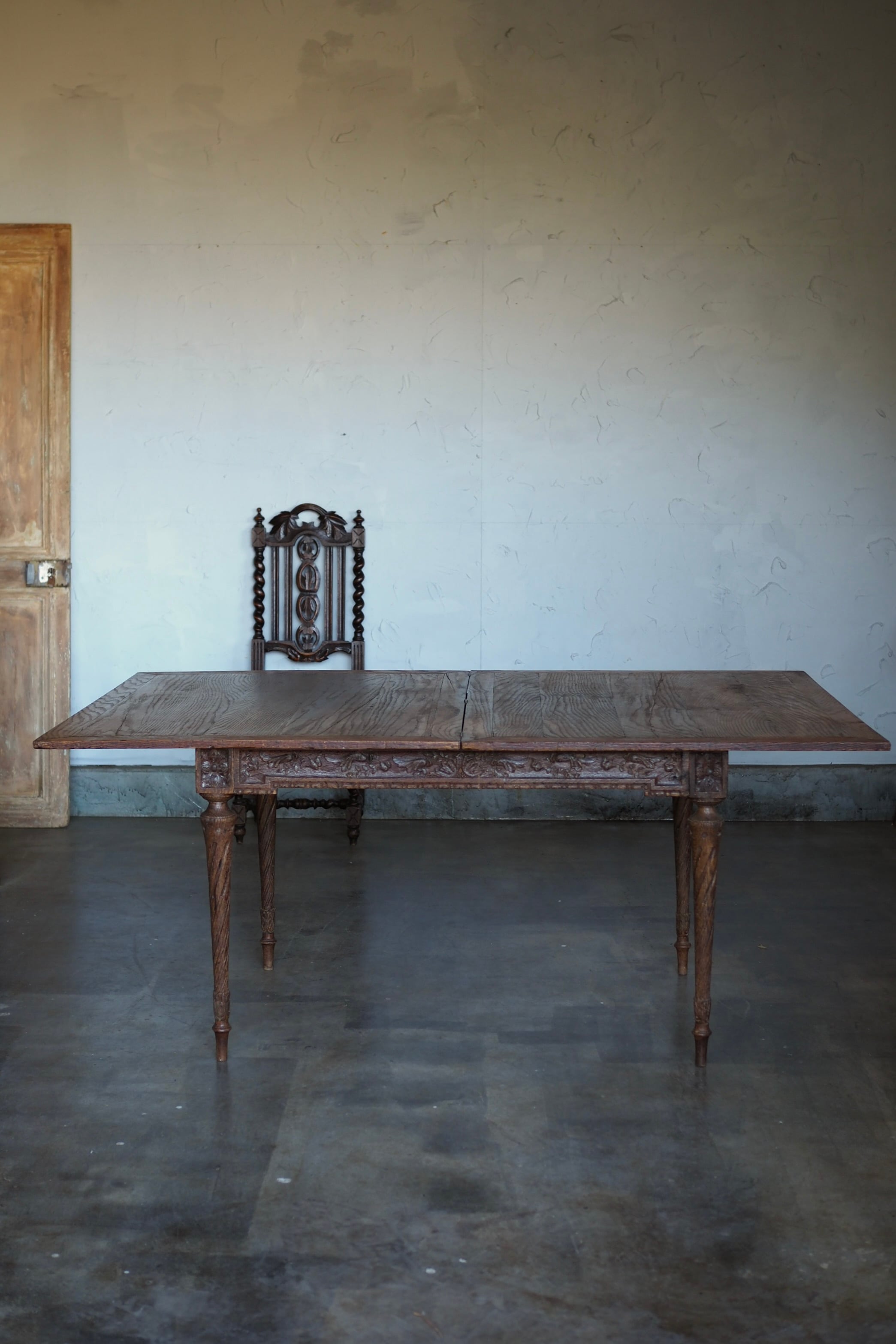 オーク 木彫テーブル-antique oak table | アンティーク.ヴィンテージ