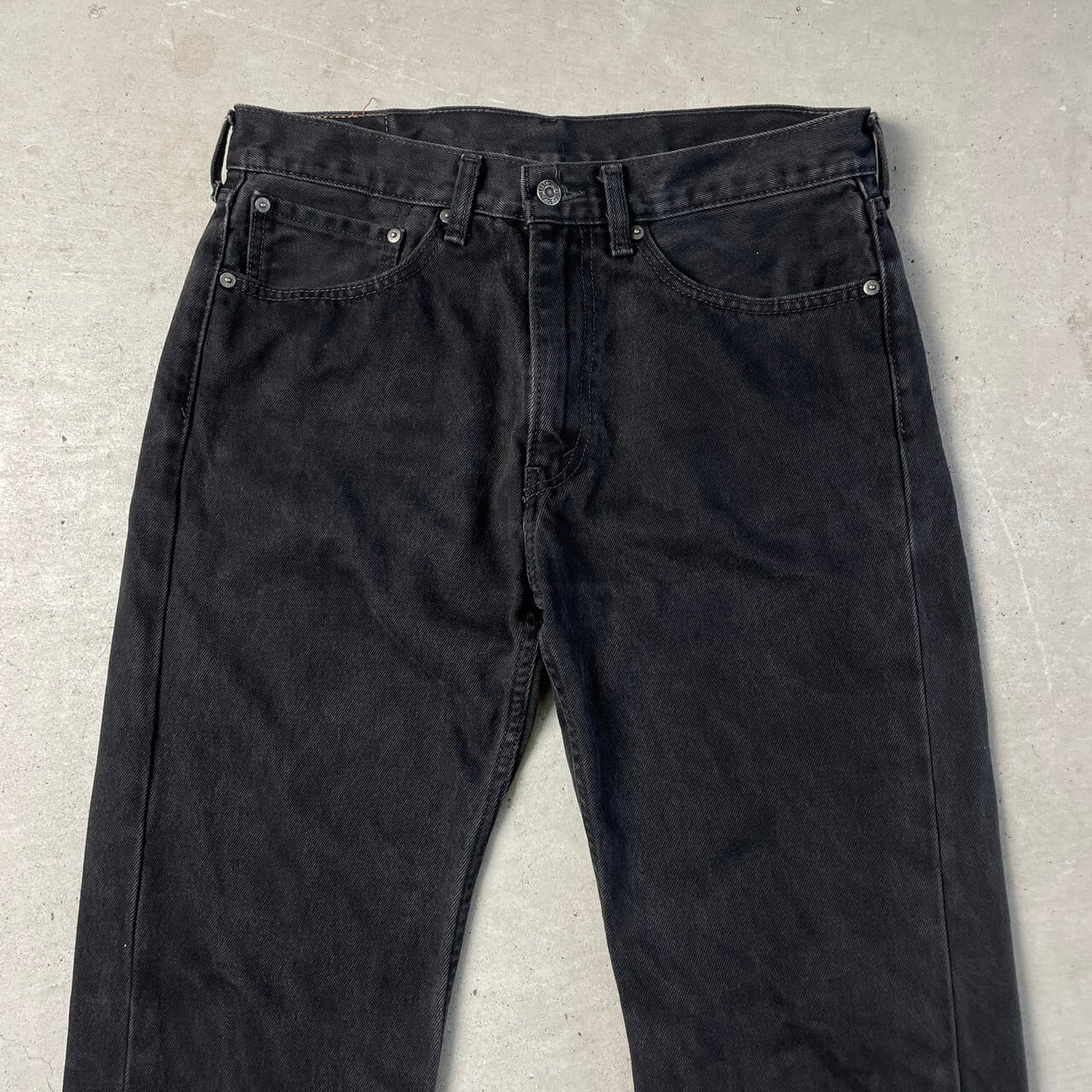 Levi's リーバイス 505 ストレート テーパード ブラックデニムパンツ