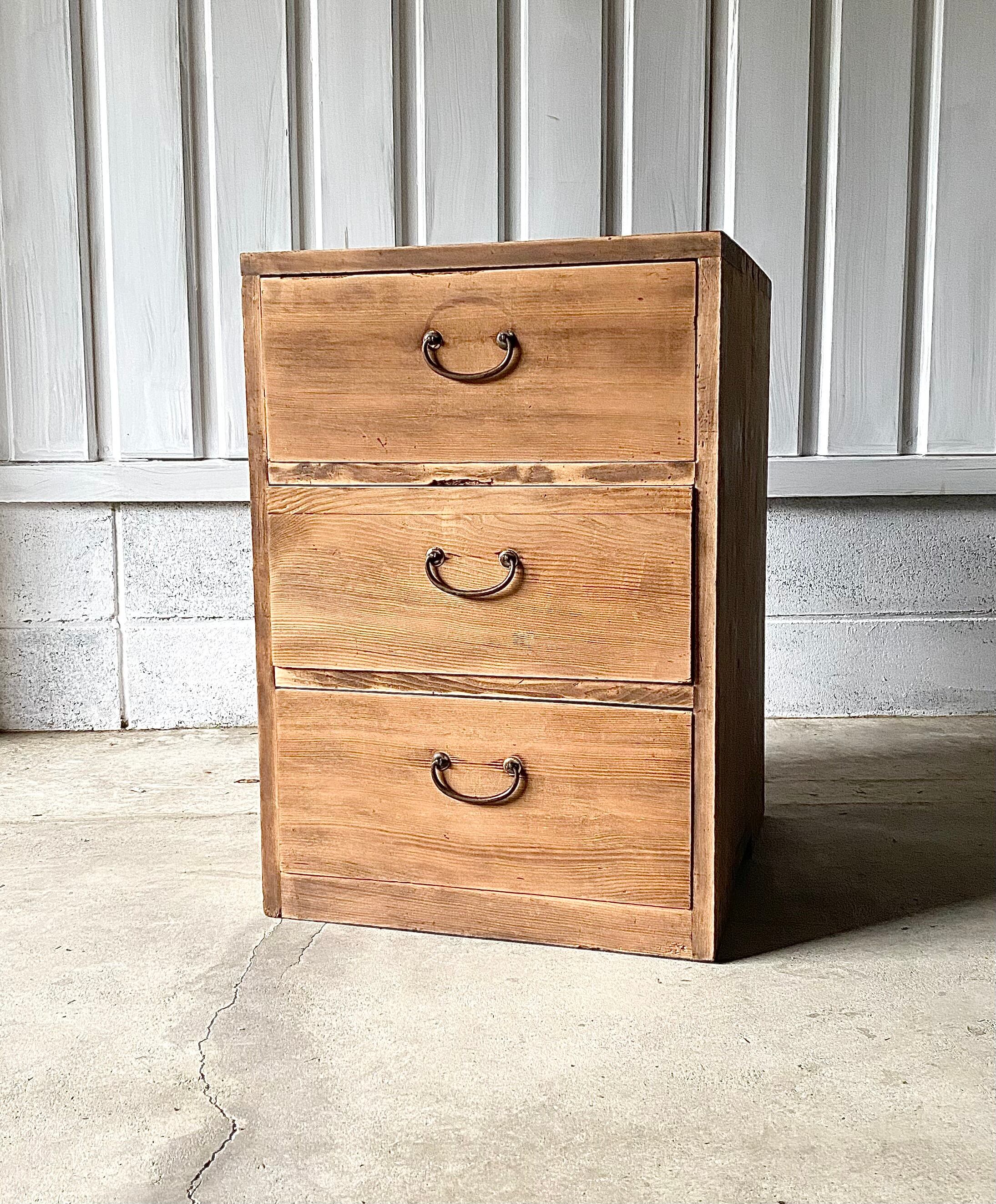 北海道民芸家具 階段引き出し 小物入れ