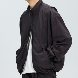 シンプル速乾ダブルジップブルゾン　0821