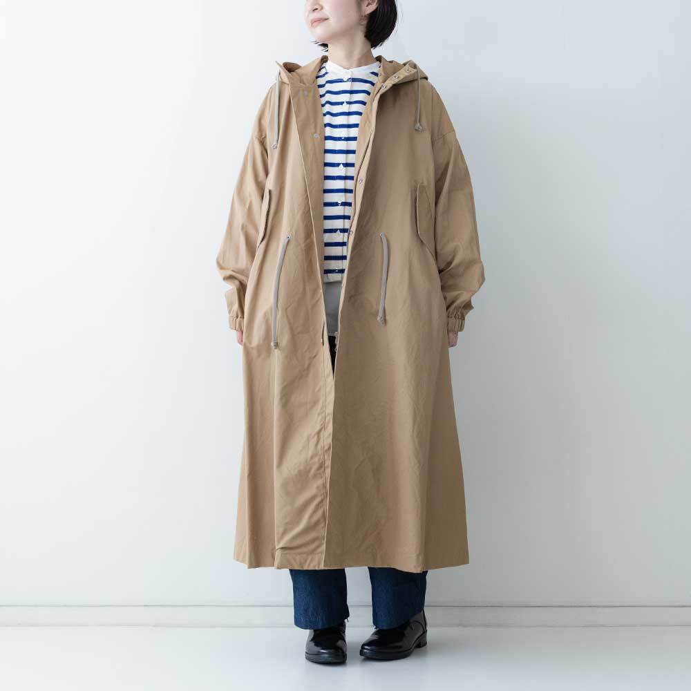 週末特価！Midi Umiコート フード付き Midi Umi フード付きロングコート | LASQ store | ラスクストア