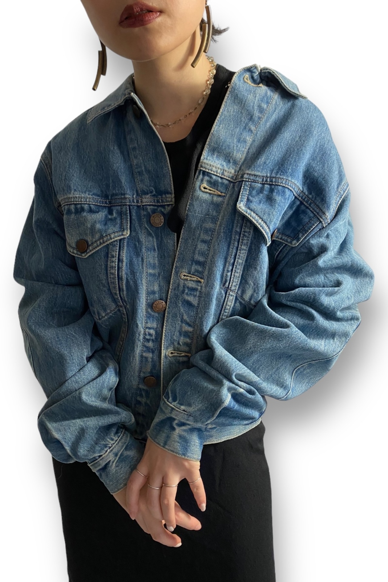 【Unisex】“Calvin Klein” Denims jacket Made in U.S.A