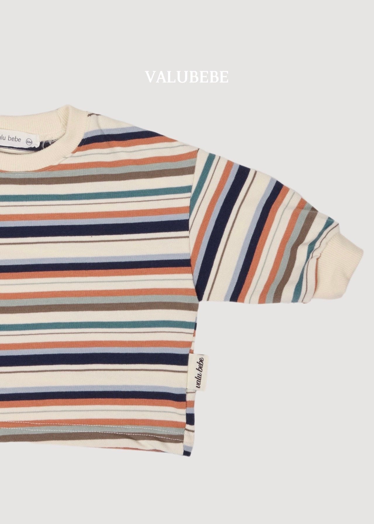 送料無料【予約】/ パムストライプTシャツ / valubebe