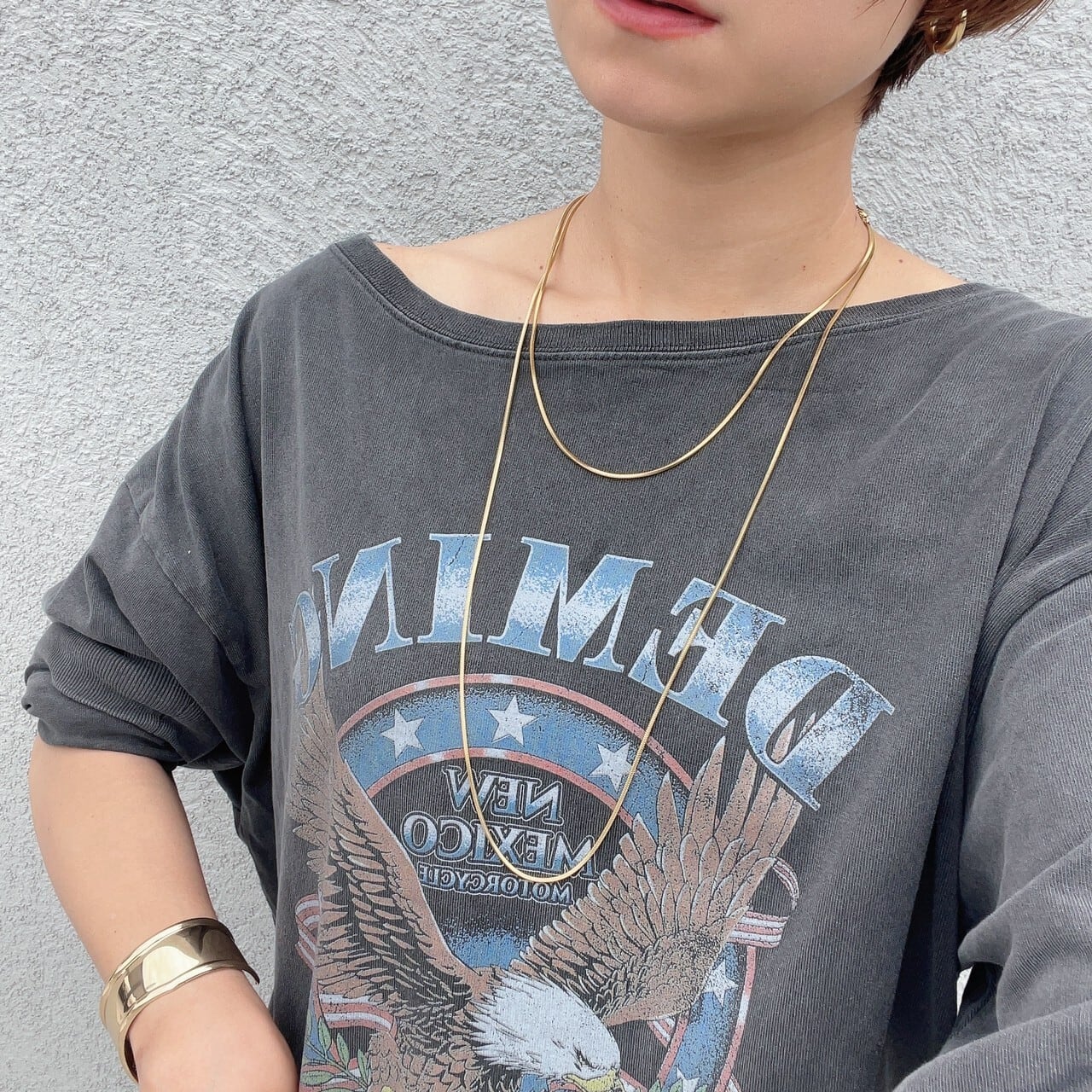 ロングスネークチェーンネックレス | joie