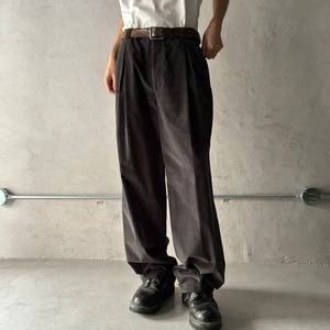 -ARMANI COLLEZIONI- multi tuck corduroy slacks
