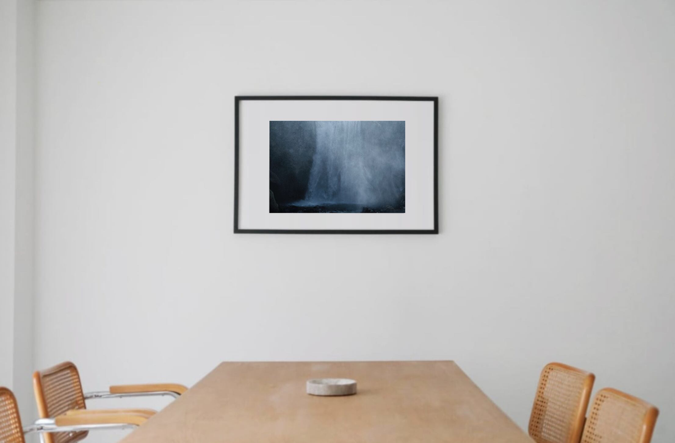 waterfalls #1 black wooden frame 63cm×93cm付き ( LL )