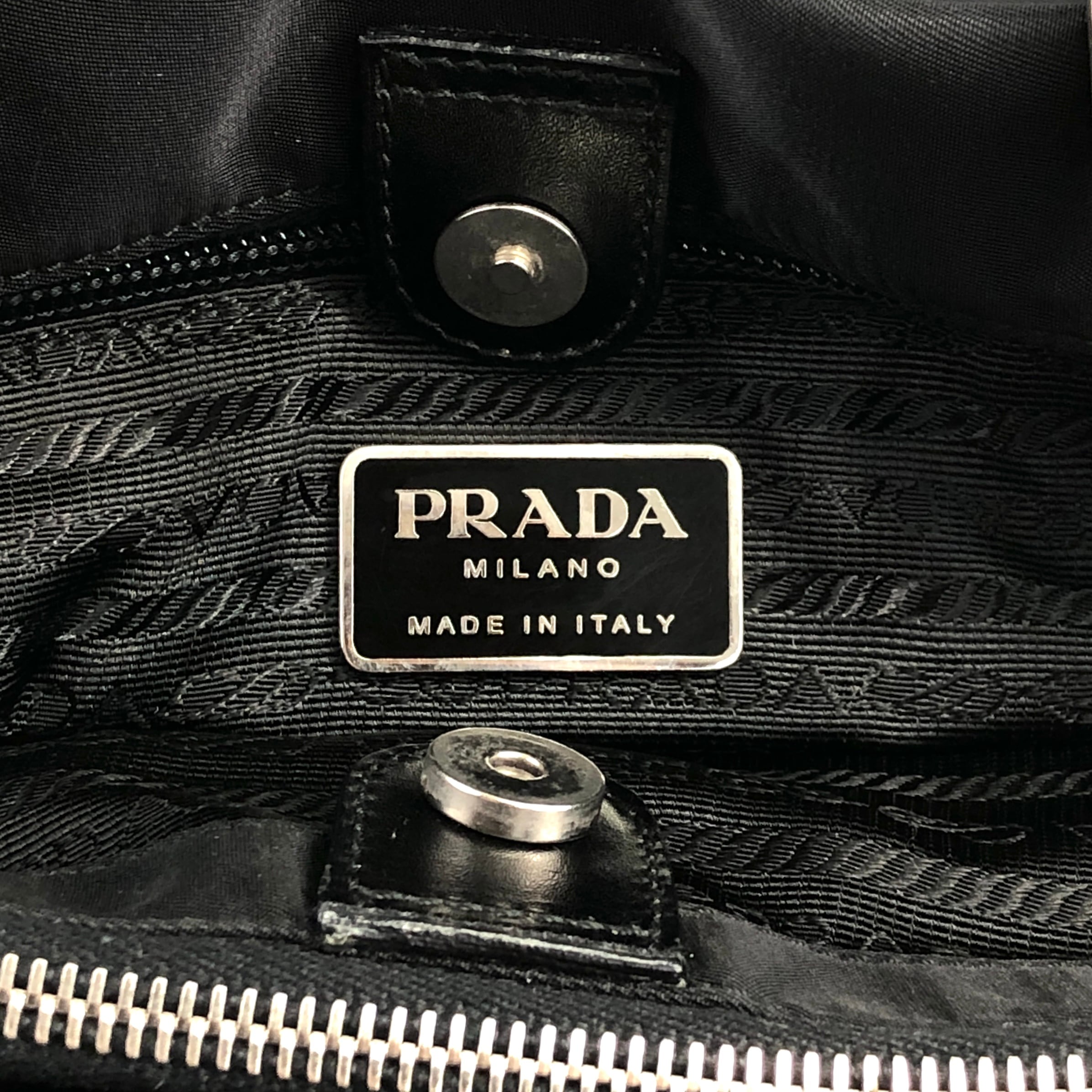 PRADA プラダ トートバッグ ブラック トライアングルロゴ ナイロン