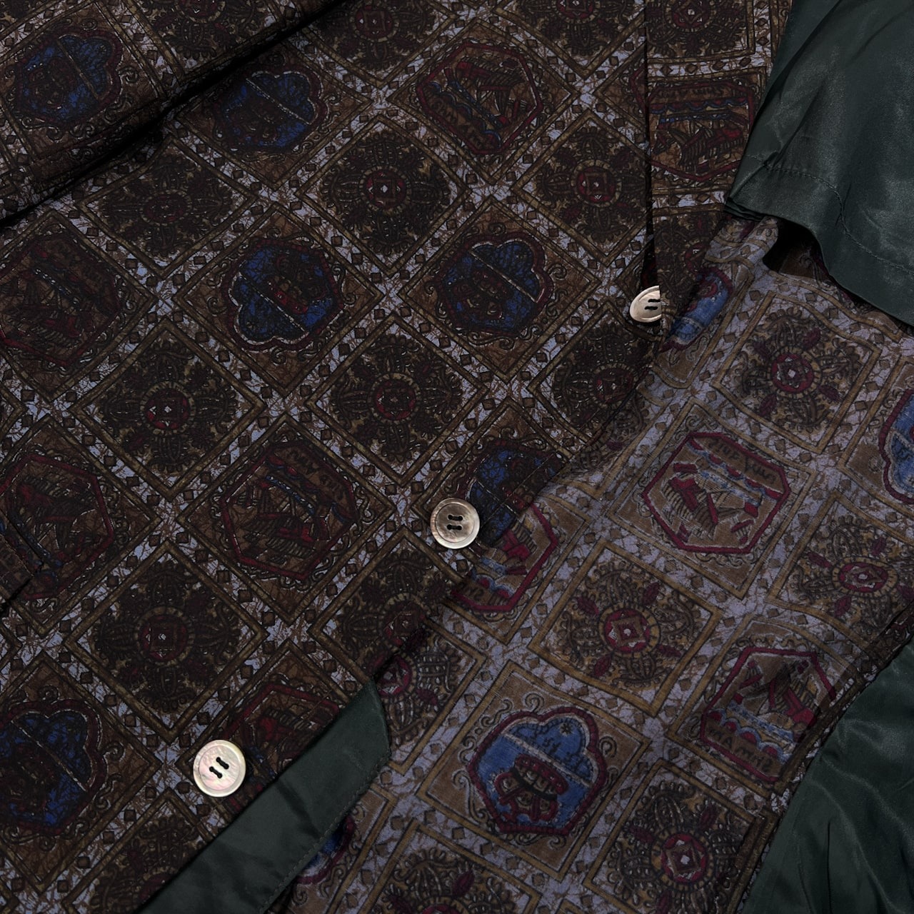 70s Kent ケント VAN JAC ヴァンヂャケット 総柄 段返3B テーラードジャケット 170-90-79 /ビンテージ