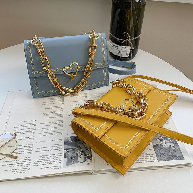 スタイルチェーン シングル スクウェア メッセンジャーバッグ 手作りハンドバック59518551946