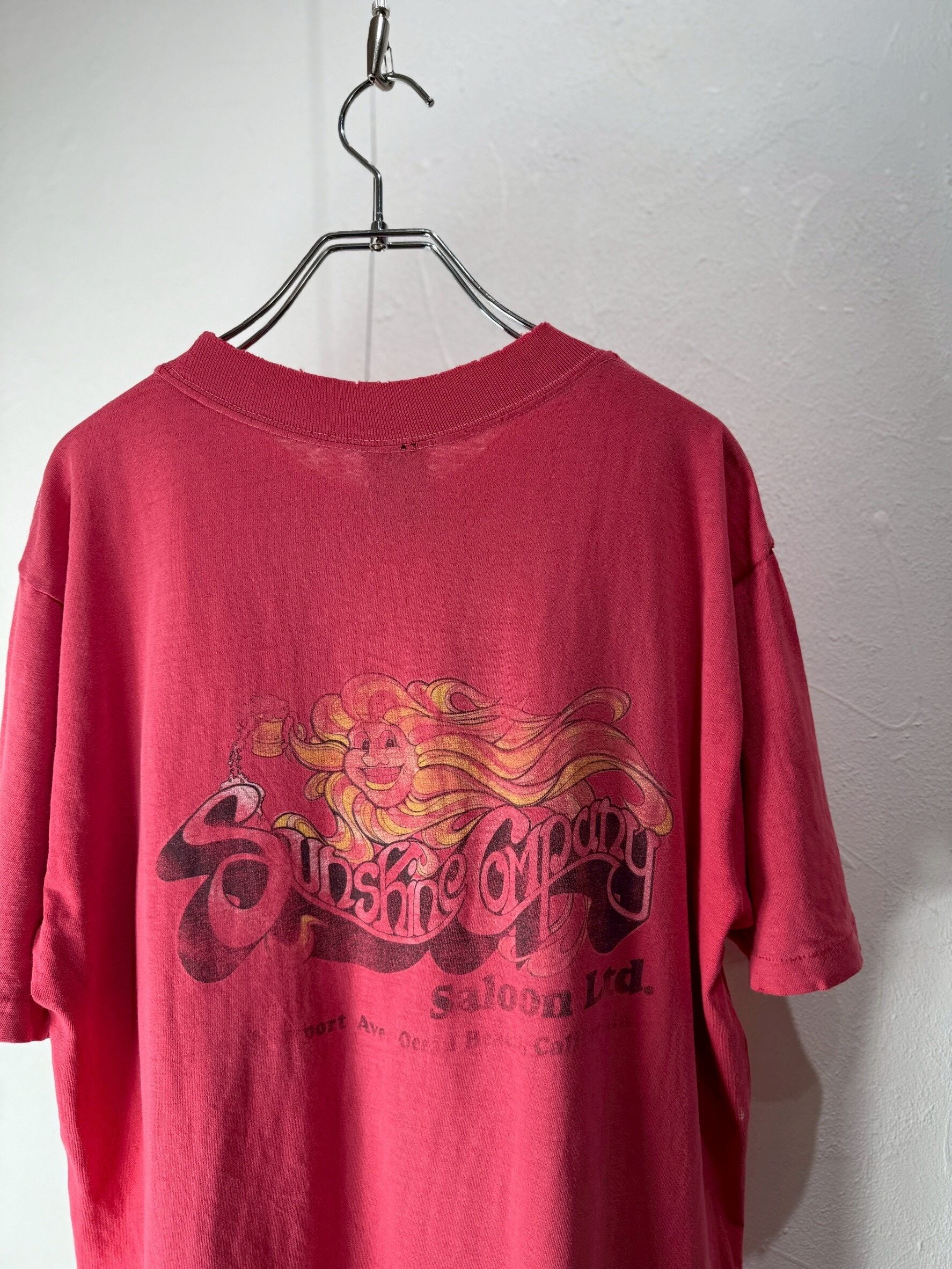 70~80’s USA “Sunshine Company Saloon” Pocket T-shirt