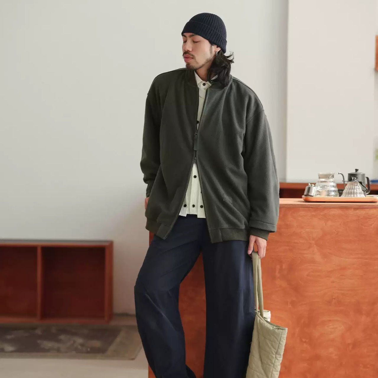 ミリタリー フリースジップ ジャケット K5387 - 5