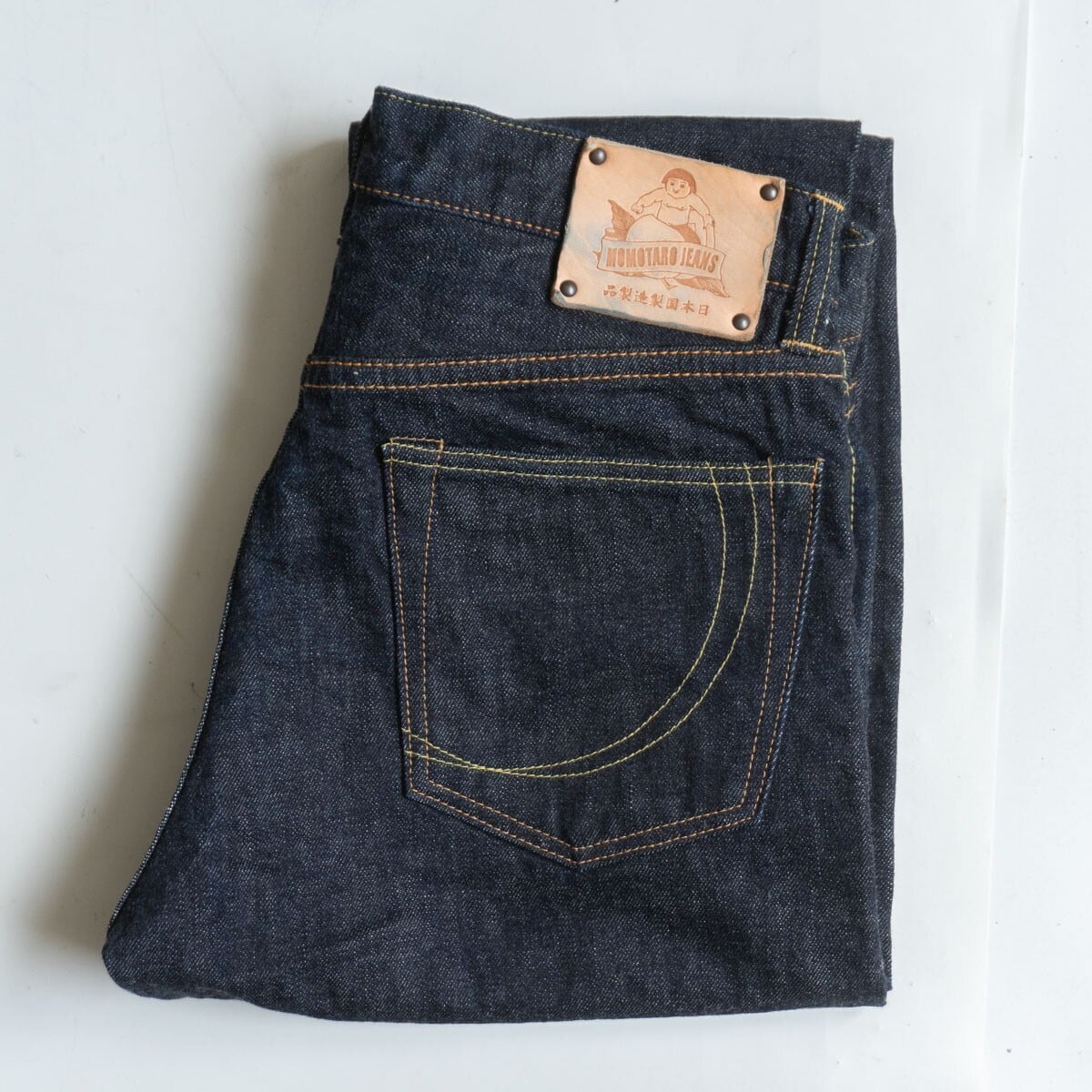 【美品/濃紺】 桃太郎ジーンズ【G015-MZ/銅丹ナローテーパード ジッパーフライ】32 デニムパンツ MOMOTARO JEANS  s2606024 美品/濃紺】 桃太郎ジーンズ【G015-MZ/銅丹ナローテーパード ジッパー