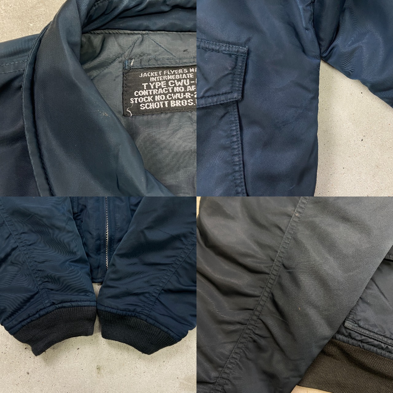 Schott ショット CWU-R ミリタリー フライトジャケット メンズ2XL相当 