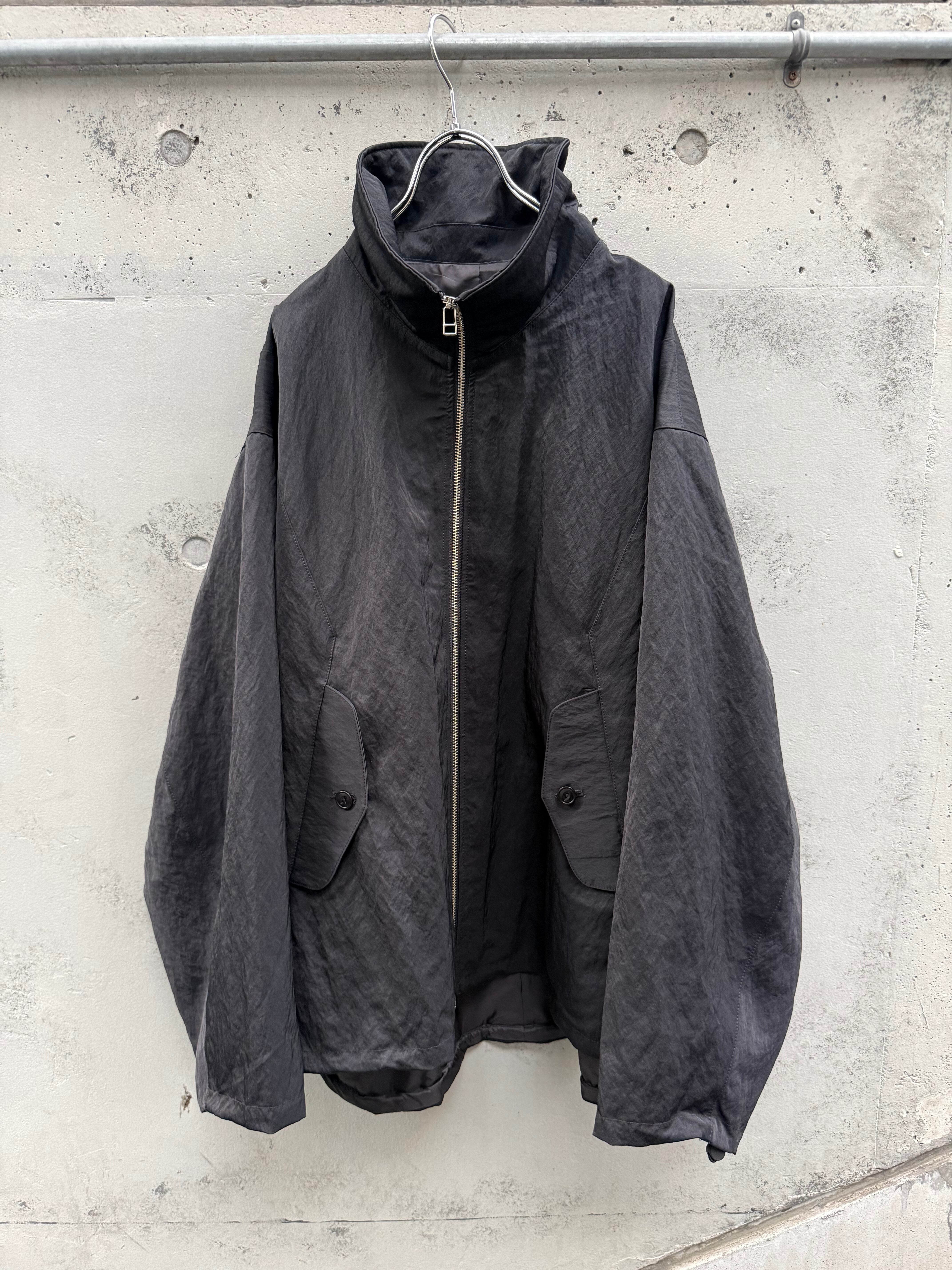 『VOAAOV』CONSCIOUS HARDASS NYLON Oversize Zip Blouson / BLACK