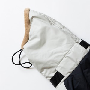 ボンバーヒートジャケット2024　light gray × black / イタグレ服