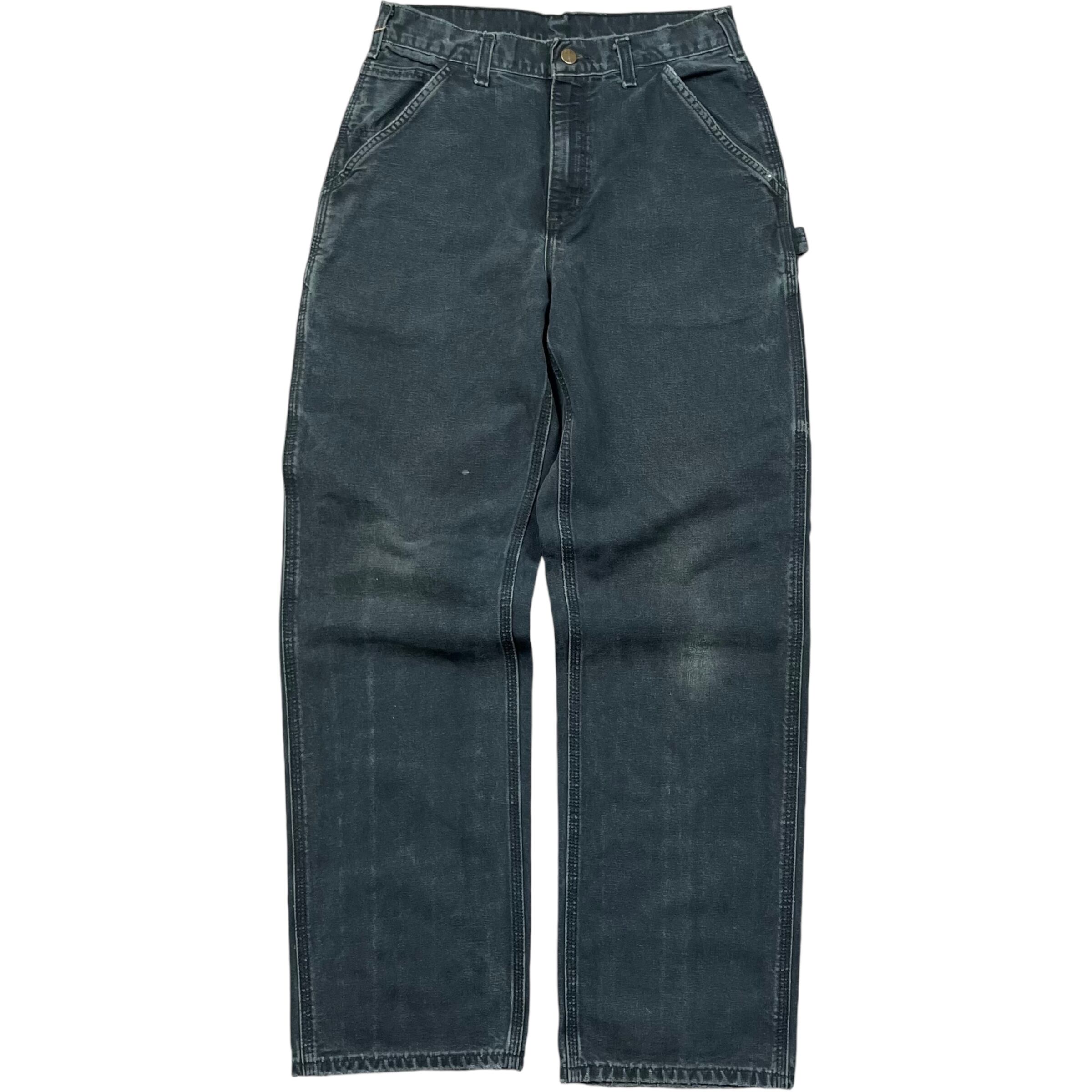 《実寸W29L32》Carhartt カーハート ワークパンツ ペインターパンツ ブラック no.4242