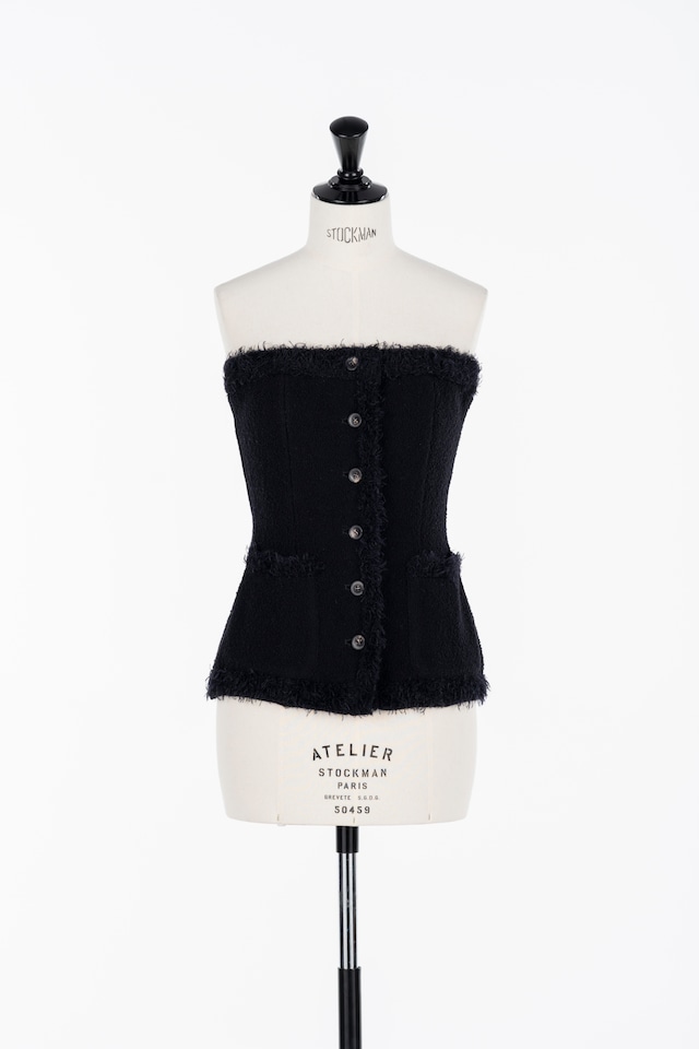 【25AW】FETICO フェティコ / Boucle knit bustier