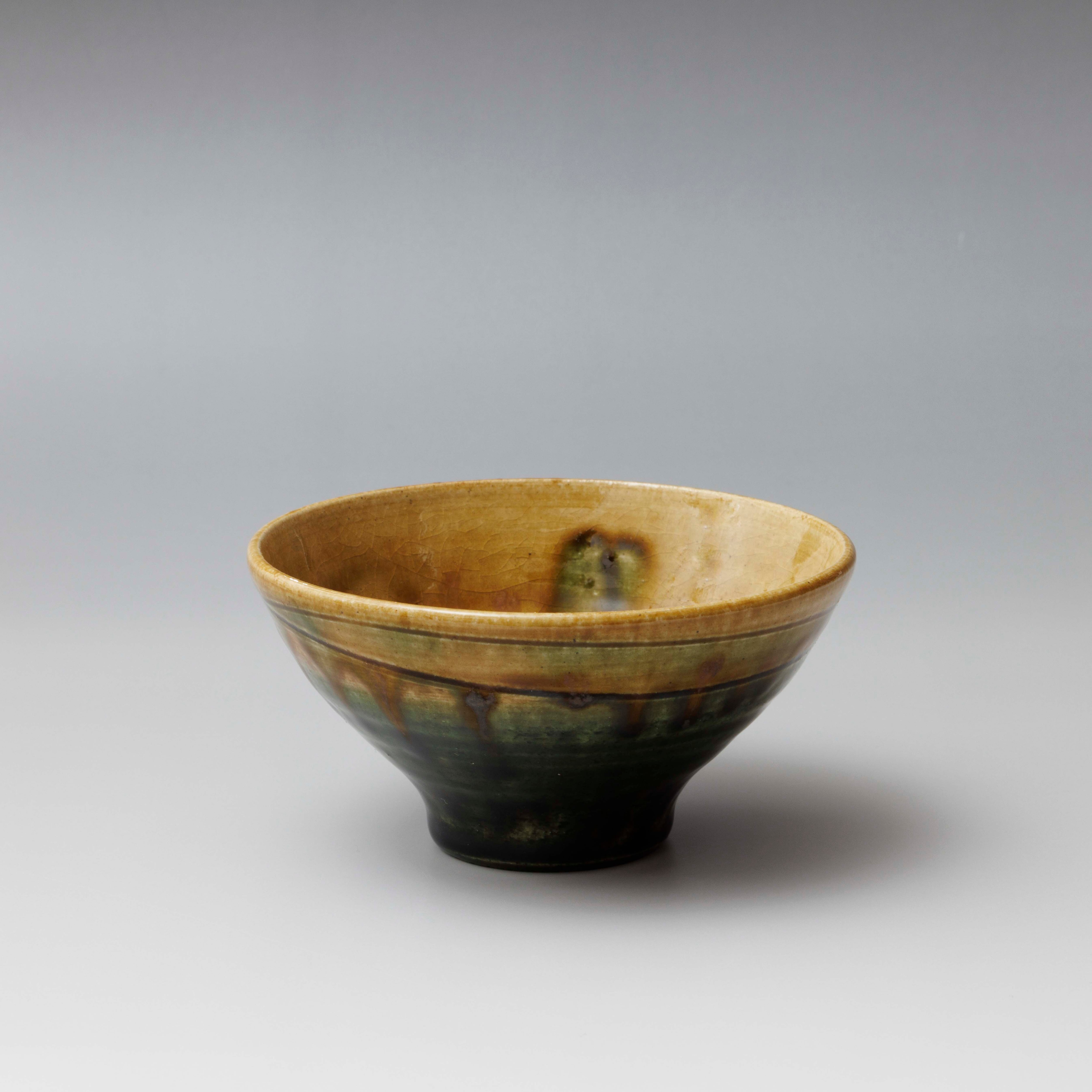 黄瀬戸織部 めし碗（小）｜棚橋 淳（陶房 淳）｜《寸法》径11.8×高5.3