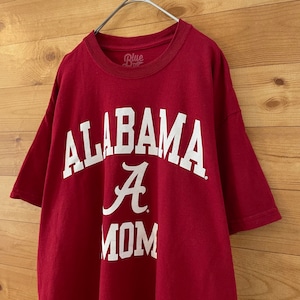 【blue84】カレッジ アラバマ大学 ALABAMA アーチロゴ Tシャツ L バーガンディ US古着