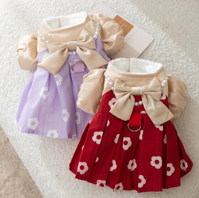 《予約》№3101915 お花の重ね着風 オシャレワンピ