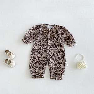 【BABY】2026新作　ヒョウ柄オールインワン