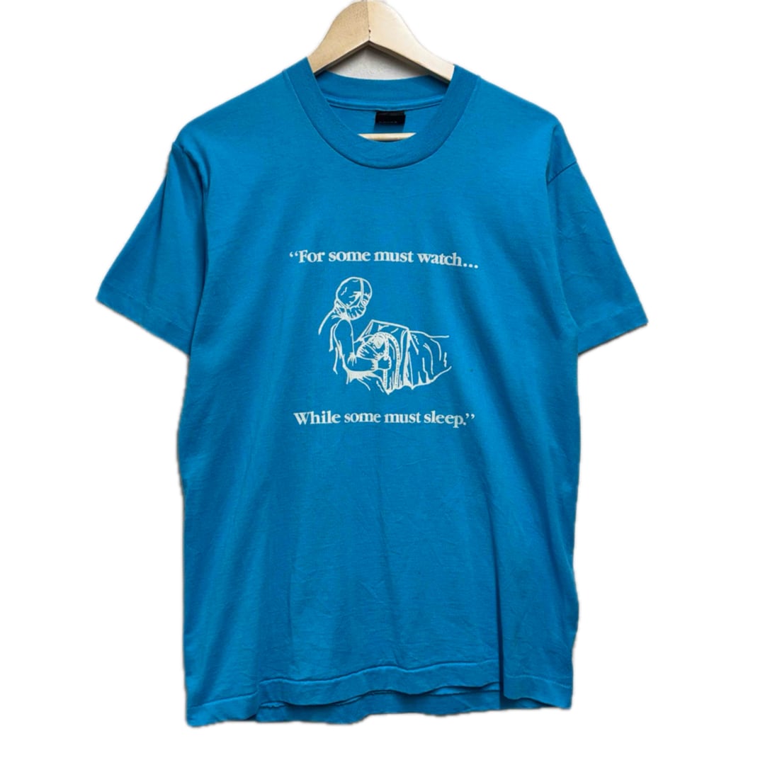 90s USA製 SCREEN STARS メッセージプリントTシャツ メンズL | vimfurugi