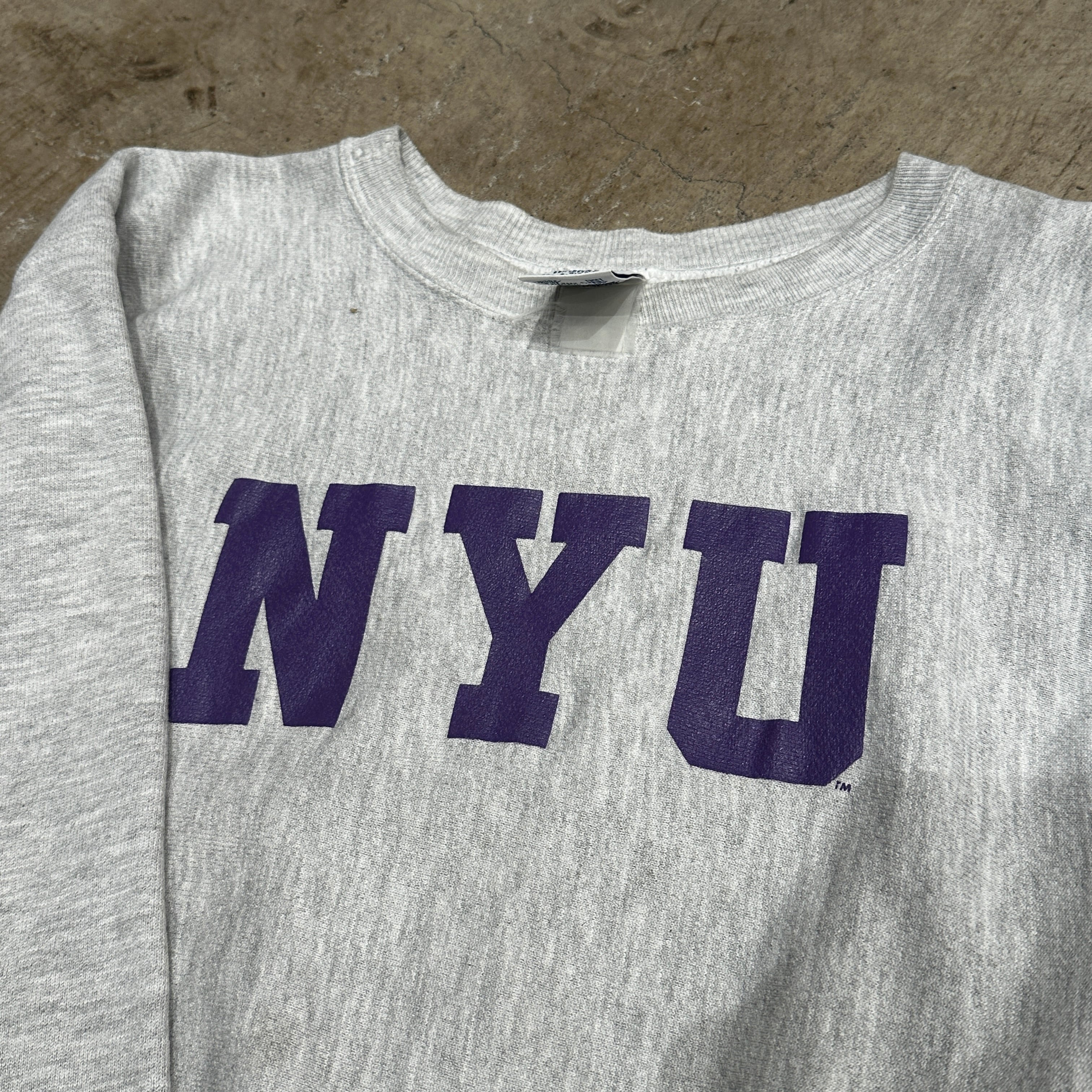 1990'S CHAMPION REVERSE WEAVE NYU GRAY L MEXICO | safarionline