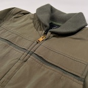 希少 レア Clipper Club VAN JAC ヴァンヂャケット 襟ニット ランチ ジャケット ブルゾン サイズ M /玉虫カラー系 セージ系/ビンテージ/当時物