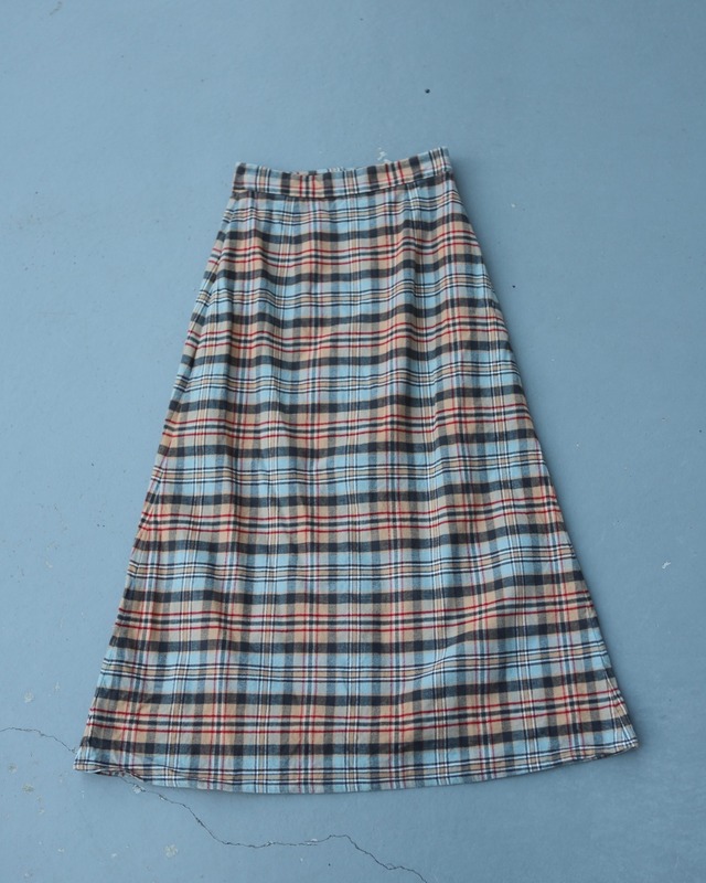 pendleton check button skirt