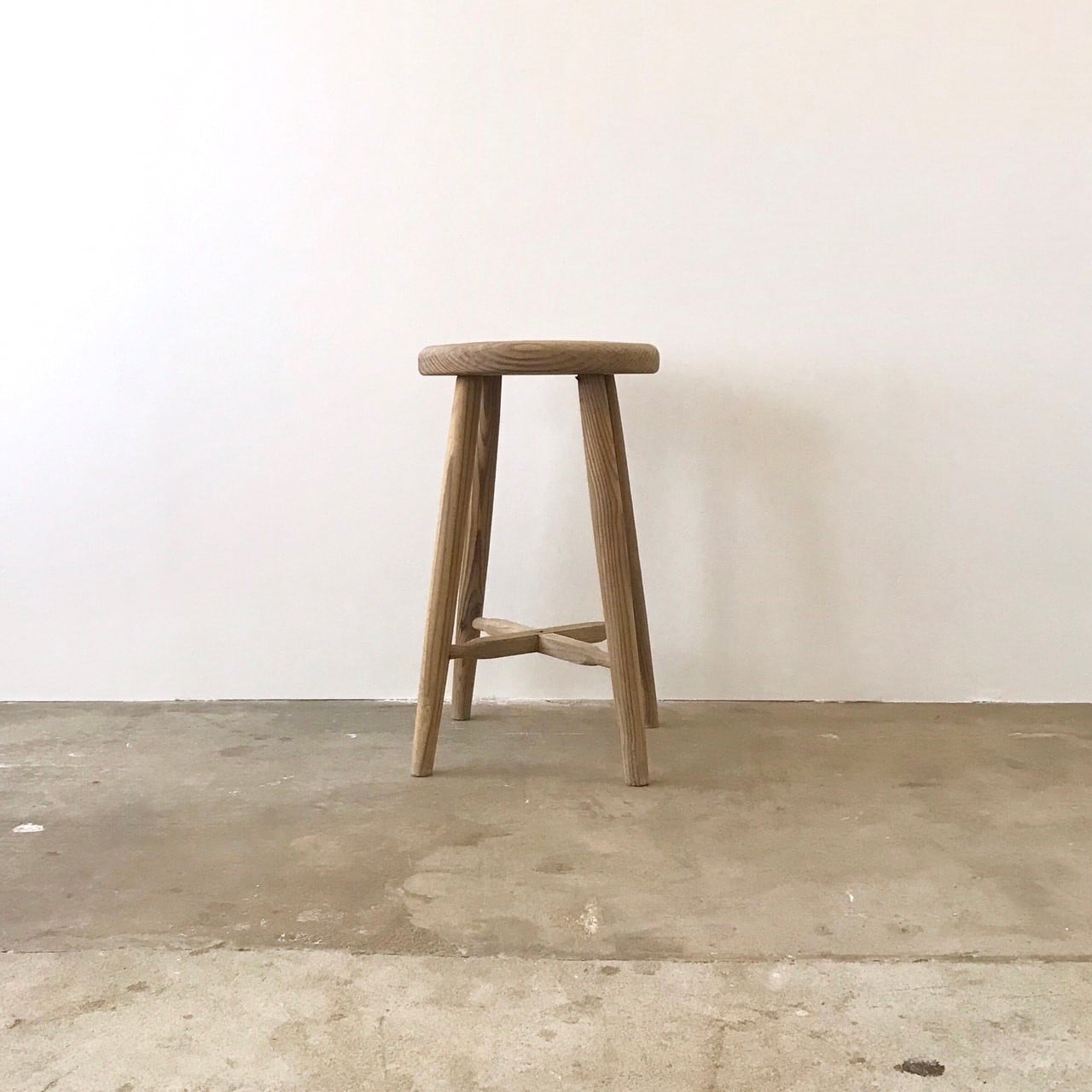 木のスツール　丸椅子　古家具