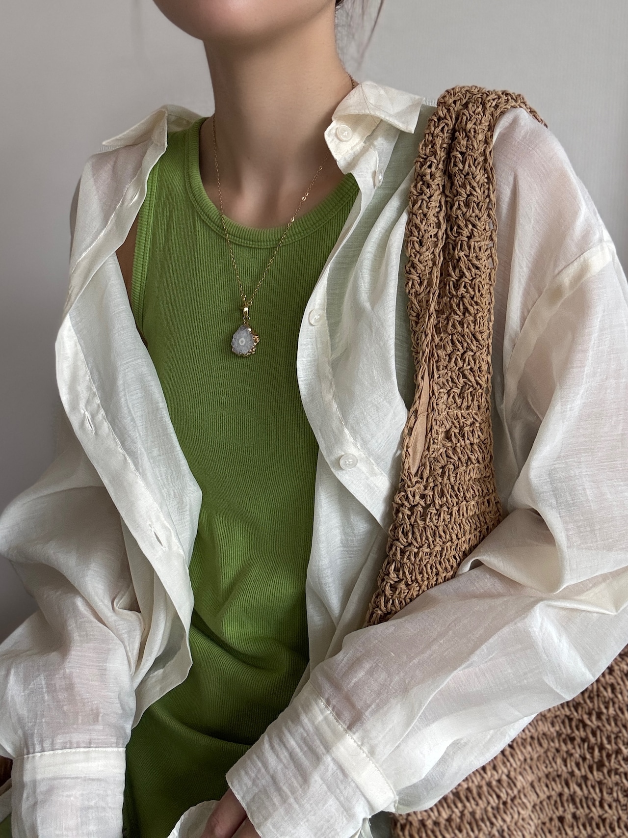 druzy mantel necklace