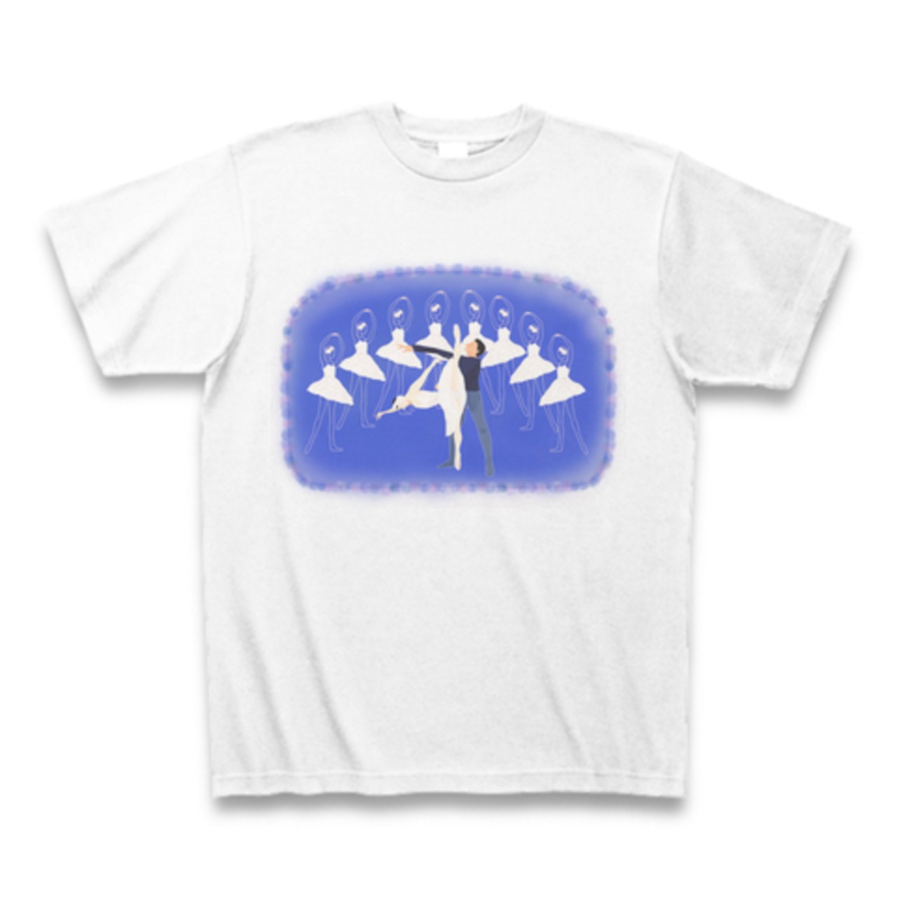 白鳥の湖　♡　シャツ２　（華やかなブルーのバレエシャツ）