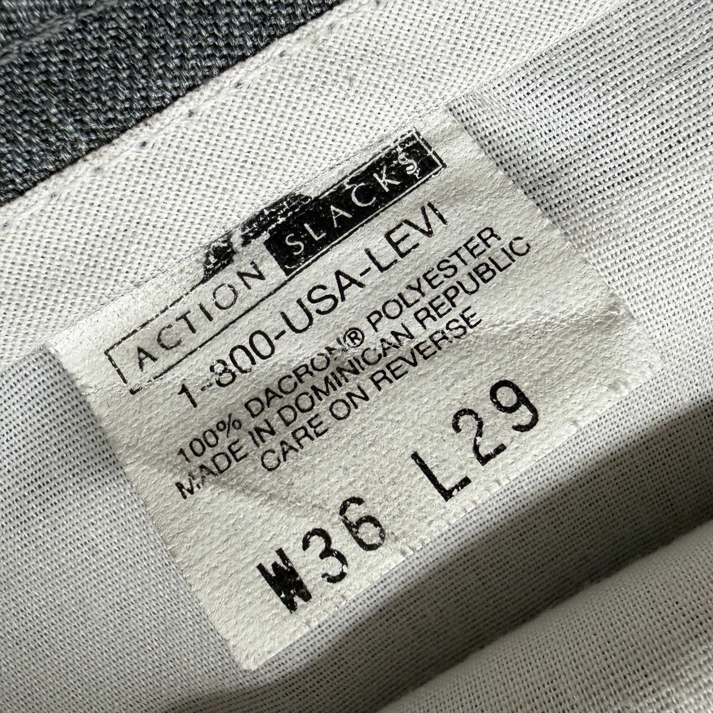 Levi's】W36 L29 ACTION SLACKS リーバイス 古着 スラックス グレー